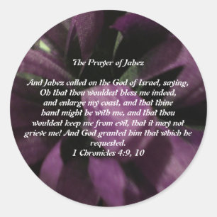 The Prayer of Jabez Classic Round Sticker