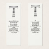 The Prayer of St. Francis - Bookmark (Front & Back)