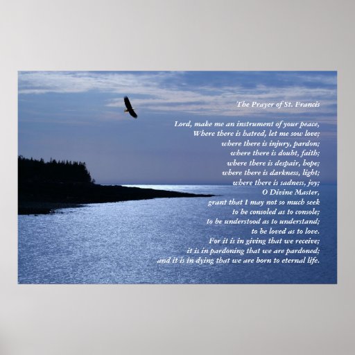 The Prayer of St. Francis Poster | Zazzle