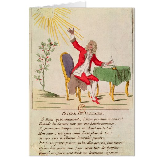 The Prayer of Voltaire Cards (Front)