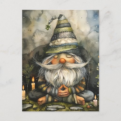 The Praying Gnome Postcard