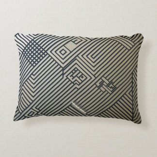 The Precision of Shapes: Geometric Abstraction Accent Pillow