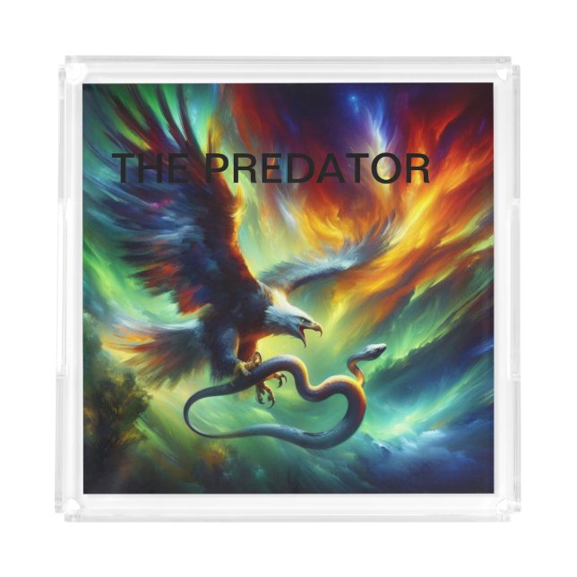  The Predator and the Prey" Acrylic Tray (Front)