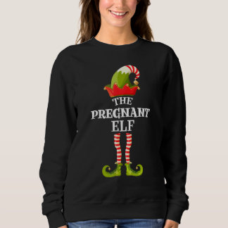 The Pregnant Elf Christmas Group Matching Family Sweatshirt