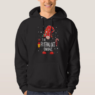 The Pregnant Gnome Matching Family Christmas Gnome Hoodie
