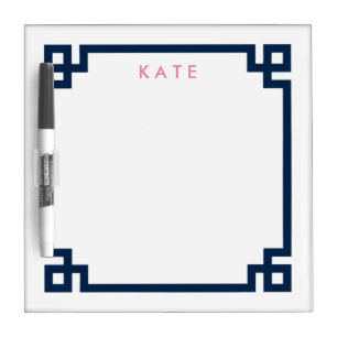 The Preppy Dry Erase Board with Greek Key pattern