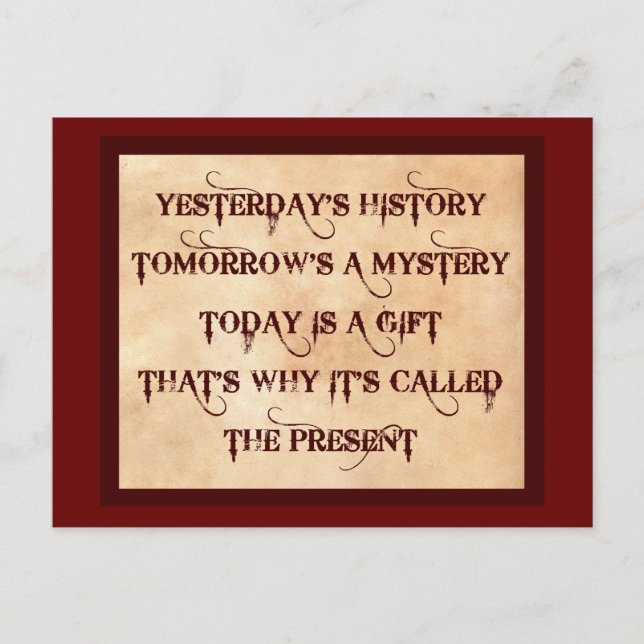 The Present Postcard (Front)