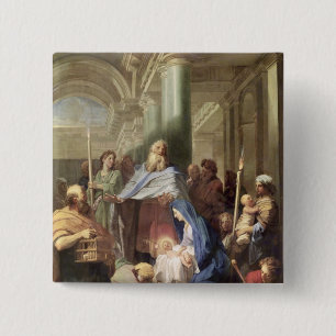 The Presentation in the Temple, 1692 Pinback Button