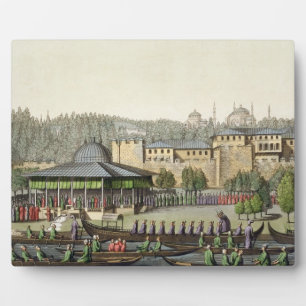 The Presentation of the Admiral to the Sultan, pla Plaque