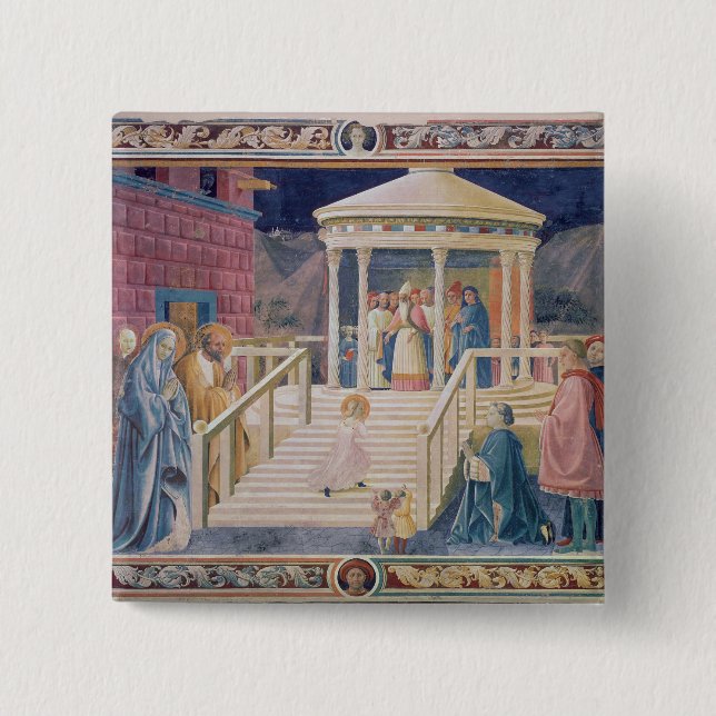 The Presentation of the Blessed Virgin Mary Pinback Button (Front)