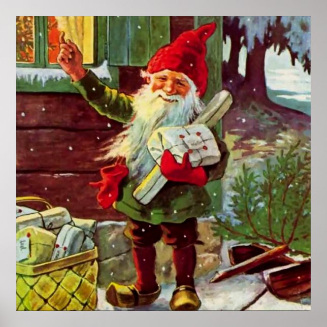 “The Presents Have Arrived” by Jenny Nystrom Poster (Front)