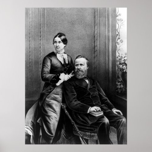 The President and Mrs Hayes _ 1880 Poster