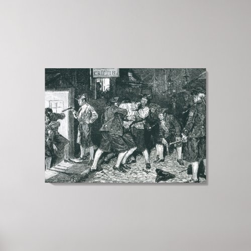 The Press Gang in New York Canvas Print