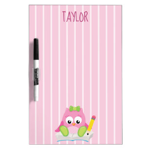 The prettiest owl dry erase board