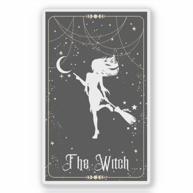 The Pretty Witch Tarot Sticker (Front)