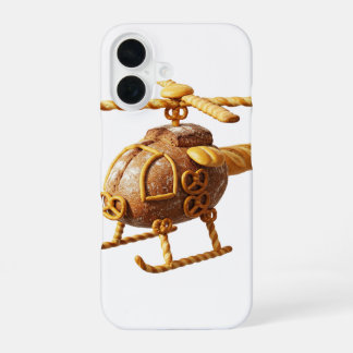 The Pretzel Copter: Bread Helicopter Food Art iPhone 16 Case