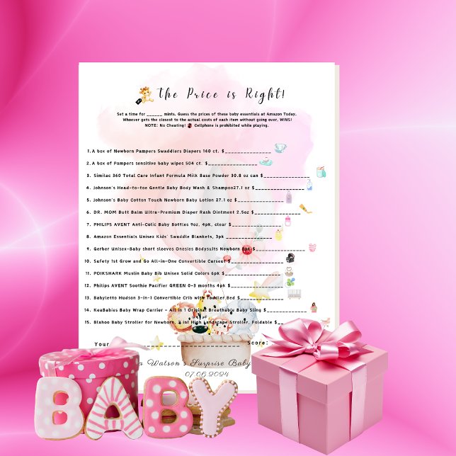 The Price is Right Baby Edition Baby Animals Safar (Creator Uploaded)