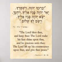 The Priestly Blessing in Hebrew and English