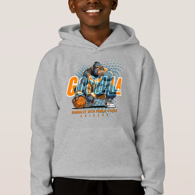 The Primal force of Basketball | Kids Hoodie (Front)