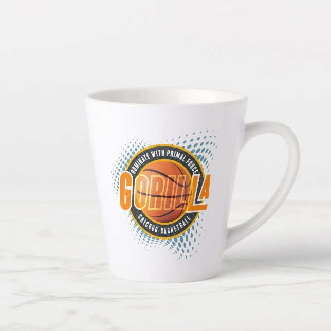 The Primal force of Basketball | Latte Mug (Right)