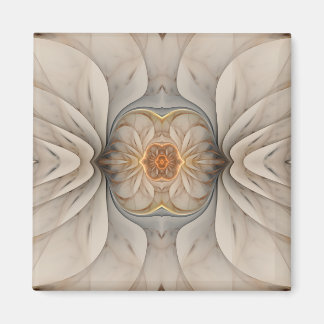 The Primal Om Abstract Floral Magnet