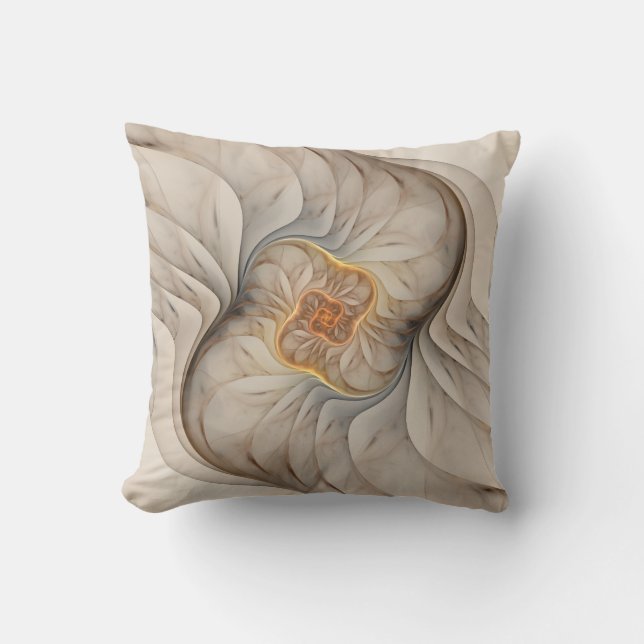 The Primal Om Square Throw Pillow (Front)