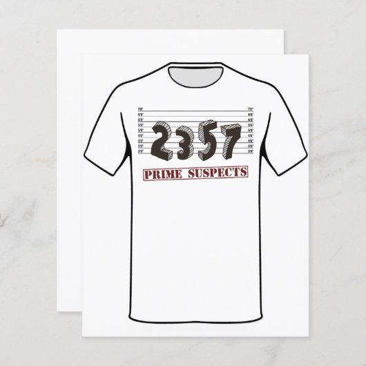 The Prime Number Suspects (Front/Back)