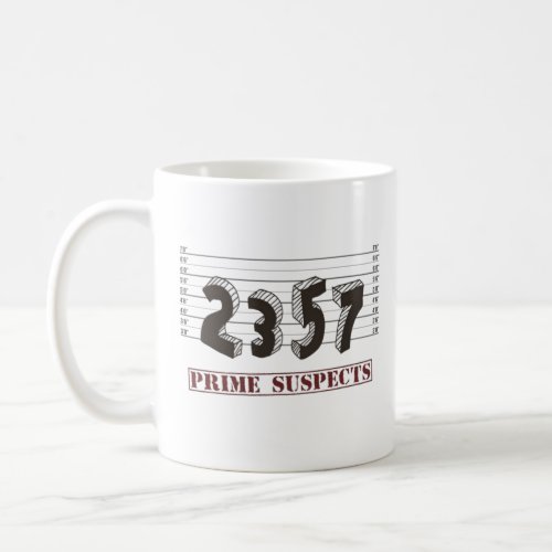 The Prime Number Suspects Coffee Mug