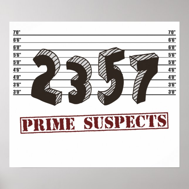 The Prime Number Suspects Poster (Front)
