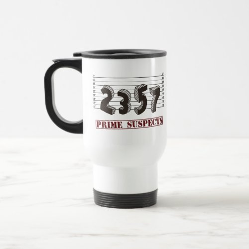 The Prime Number Suspects Travel Mug