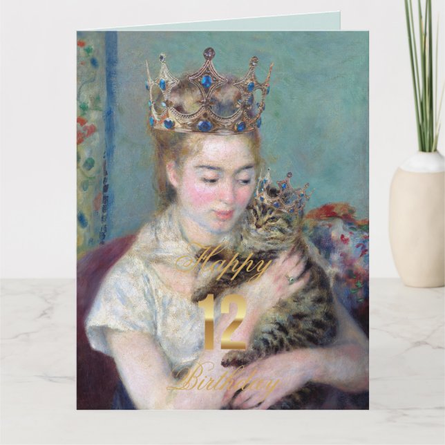 The Prince and Me Happy 12th Birthday Card (Front)