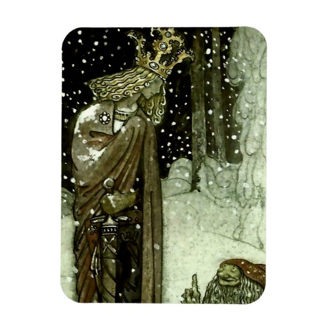 “The Prince and the Tomten” by John Bauer Magnet (Vertical)