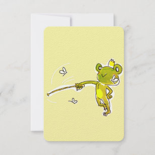The prince-frog thank you card