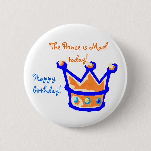 the prince is button (Front)