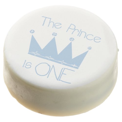 The Prince is One 1st Birthday Dipped Oreos