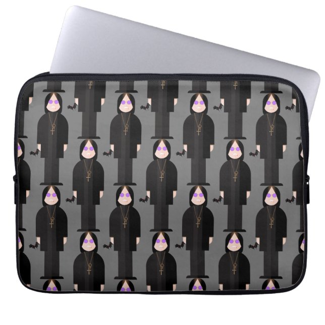 The Prince of Darkness – Patterned Laptop Sleeve (Front)