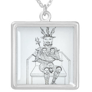 The Prince of Darkness Silver Plated Necklace