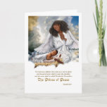 The Prince Of Peace. Angel And Baby Jesus  Holiday Card at Zazzle
