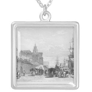 The Prince's Dock, Liverpool Silver Plated Necklace