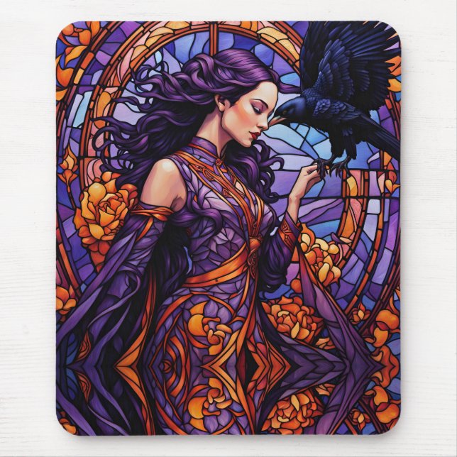 The Princess and the Raven Mouse Pad (Front)