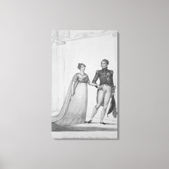 The Princess Charlotte of Wales and Prince Canvas Print (Front)