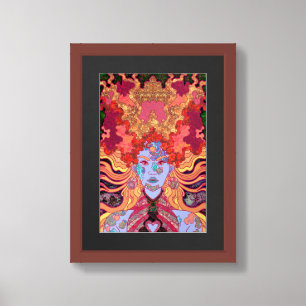 The Princess in Red Framed Art