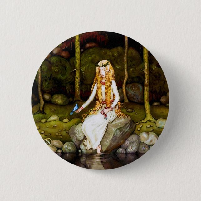 The Princess in the Forest Button (Front)
