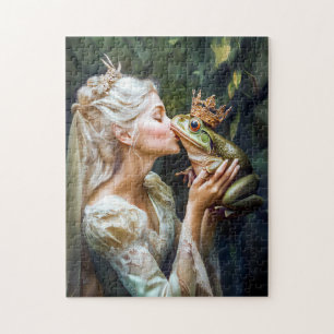 The Princess Kissing the Frog Prince Jigsaw Puzzle