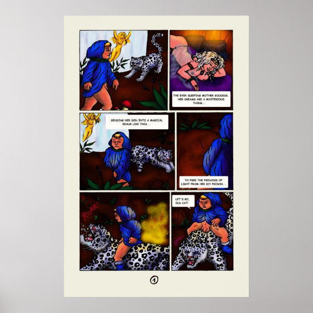 The Princess of Light short story comic page 1 Poster (Front)