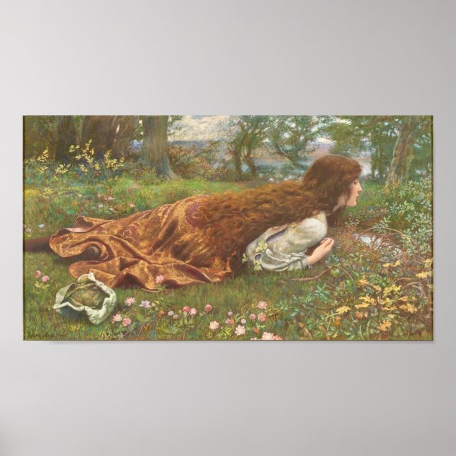 The Princess Out of School by Edward Robert Hughes Poster (Front)