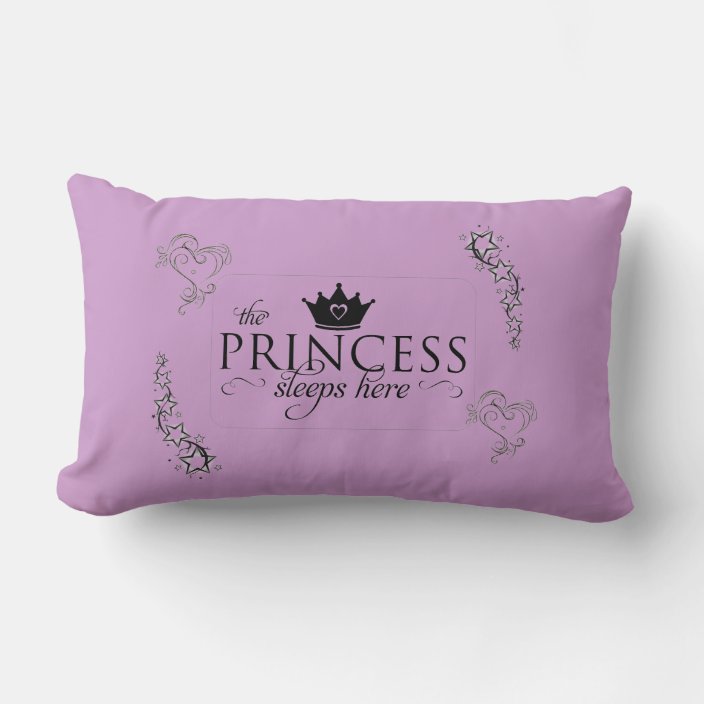 The Princess Sleeps Here pillow