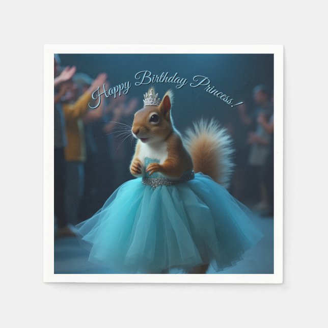 The Princess Squirrel Napkins (Front)