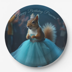 The Princess Squirrel Paper Plates