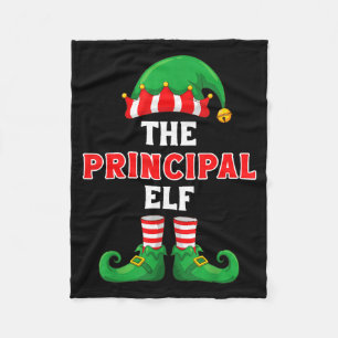 The Principal Elf Christmas For Principal School P Fleece Blanket